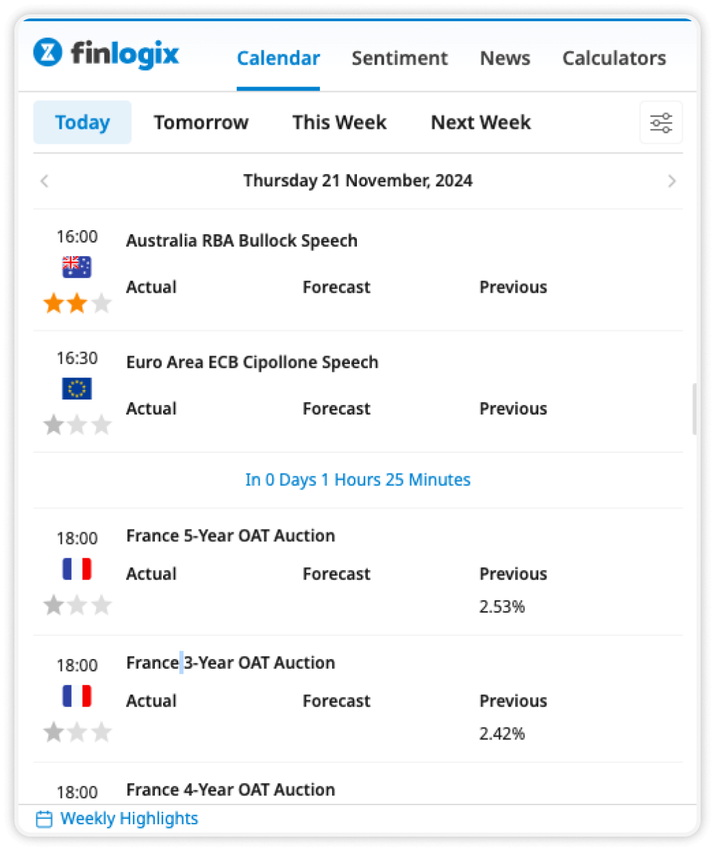 chrome extension economic updates